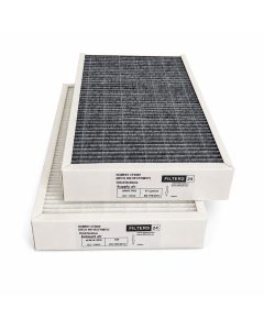 DOMEKT CF400V (RECU 400 VECF/VWCF) carbon filter set – activated carbon replacement air filters for Komfovent DOMEKT CF400V ventilation unit, designed for odor reduction and improved indoor air quality.