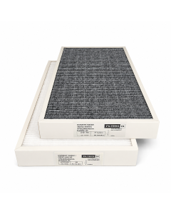 Alternative carbon filter set compatible with DOMEKT R450V (REGO 450 VE/VW) ventilation unit – activated carbon replacement air filters for odor reduction and improved indoor air quality.