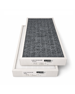 Alternative carbon filter set compatible with EvoAir C125 / C250 ventilation units – activated carbon replacement air filters for odor reduction and improved indoor air quality.