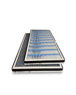 Alternative carbon filter set compatible with SYSTEMAIR SAVE VSR 300 ventilation unit – activated carbon replacement air filters for odor reduction and improved indoor air quality.
Carbon filters for the SAVE VSR 300 include an activated carbon layer tha