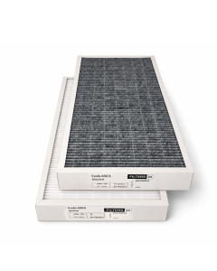 Alternative carbon filter set compatible with EvoAir A50CS ventilation unit – activated carbon replacement air filters for odor reduction and improved indoor air quality.